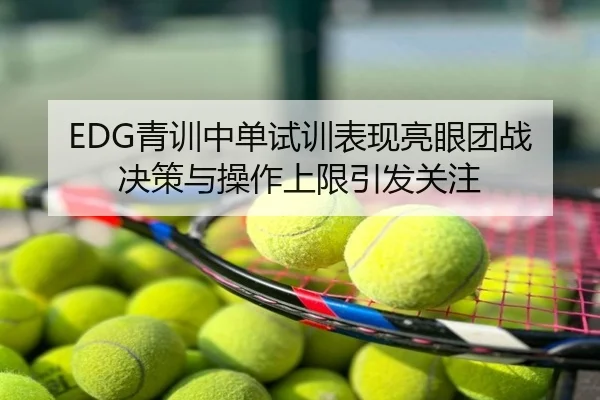 EDG青训中单试训表现亮眼团战决策与操作上限引发关注
